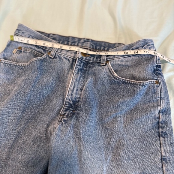 Vintage LL Bean Fleece Lined Size 34 x 33 Double L Jeans Classic Fit Pants. - Picture 3 of 15